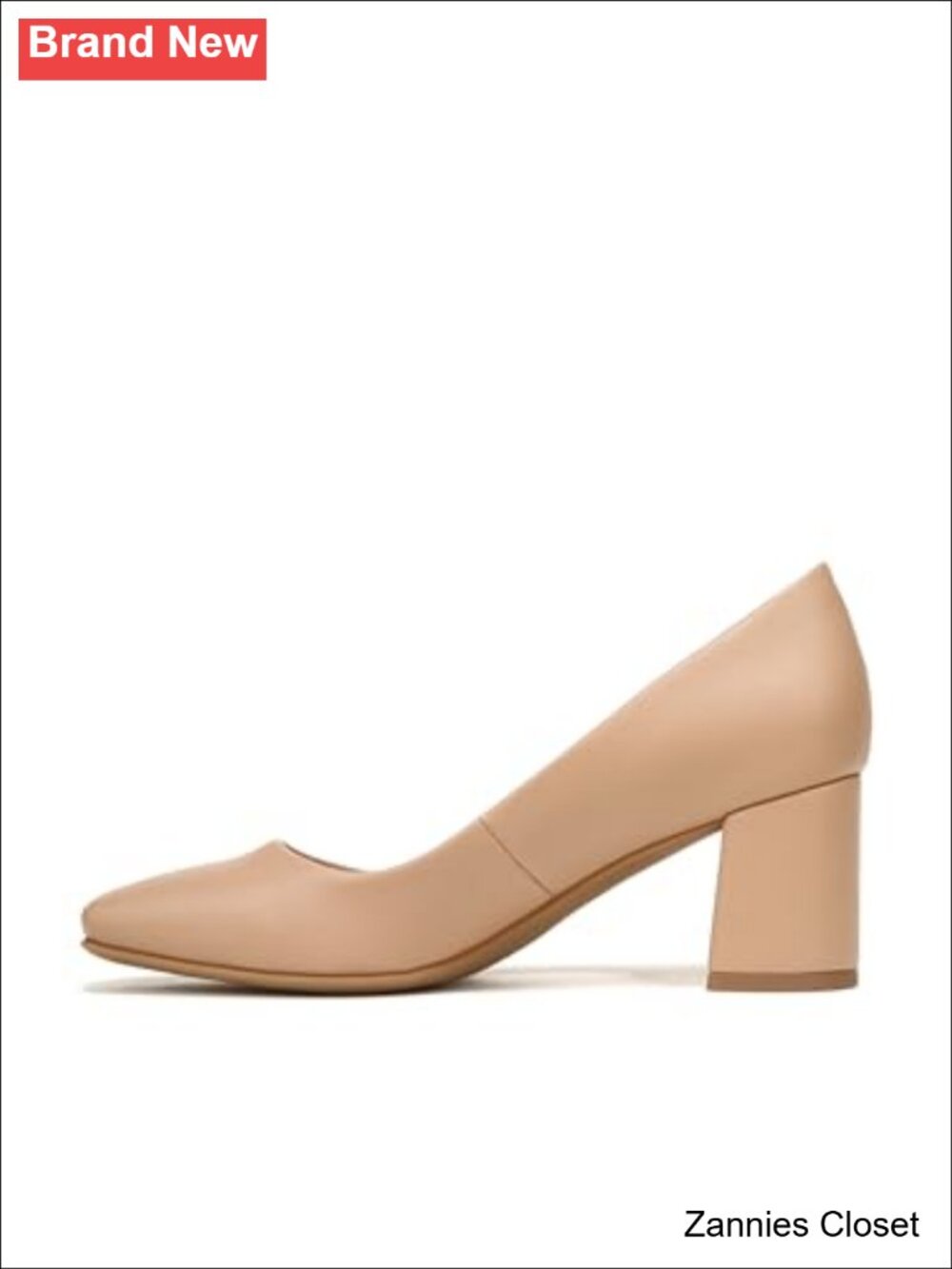 ✨ Naturalizer Warner Square Toe Block Heel Pump Comfort Business Casual